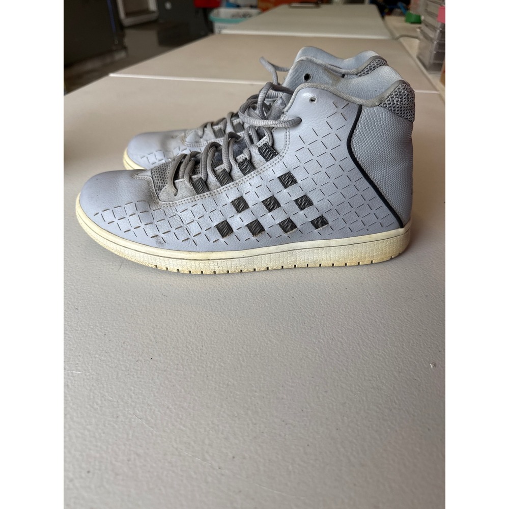 Jordan Wolf Grey Laser Cut High Top Sneakers Men 11 705141-003